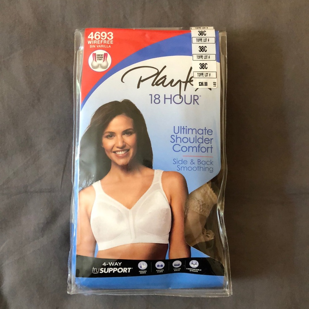 NEW - Playtex 18 Hour Wireless Bra 38C